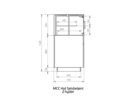 MCC Hot 2 LVL Selvbetjent med døre
