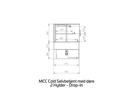 MCC Cold 2 LVL Selvbetjent med døre
