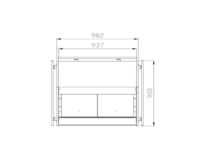 OSLO G 900 OPEN PLUG IN - 2 hylder