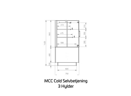 MCC Cold 3 LVL Selvbetjent med døre